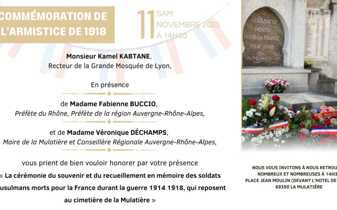 Commémoration de l’armistice 1918 2023